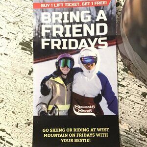 West Mountain Queensbury New York Skiing Coupon -- Buy one, get one free